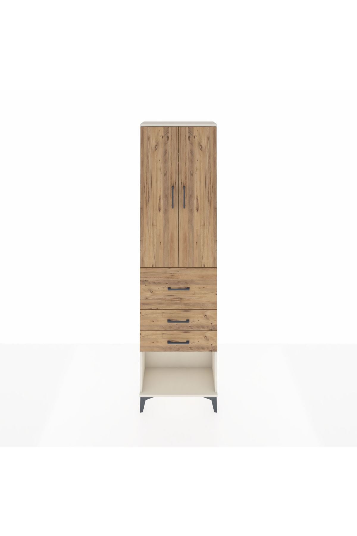 Arges Dolap 2 Raflı 3 Çekmeceli 2 Kapaklı 60x30x221 - S29M148V3A