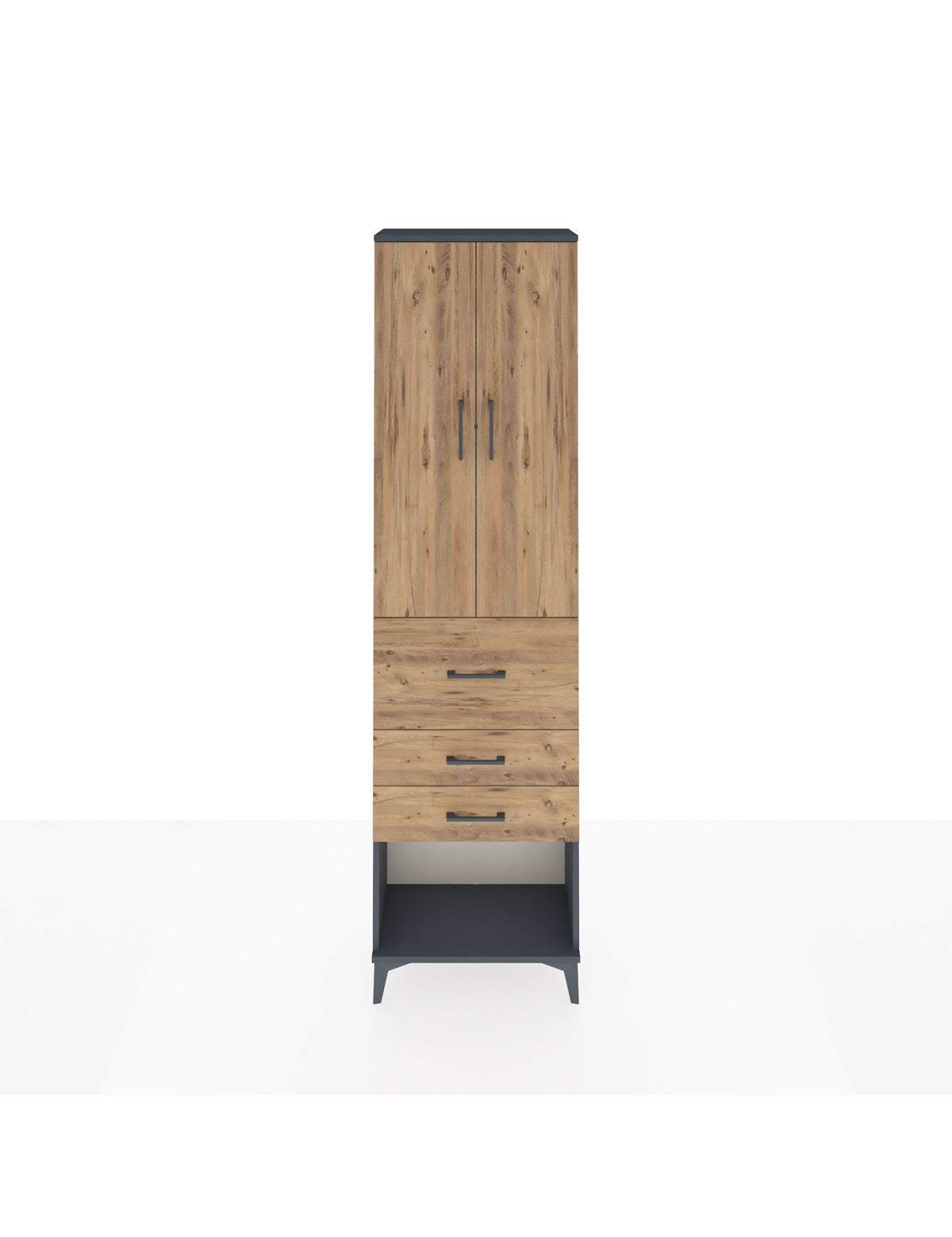 Arges Dolap 2 Raflı 3 Çekmeceli 2 Kapaklı 60x30x221 - S29M148V6A