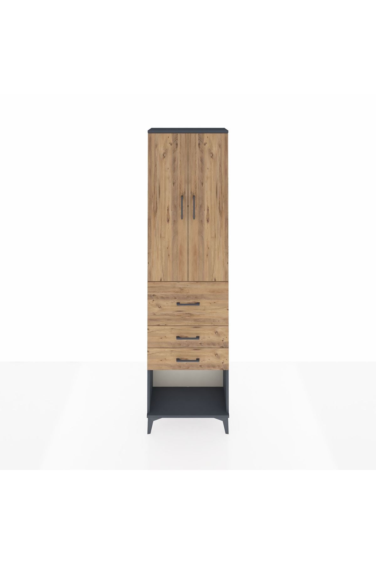 Arges Dolap 2 Raflı 3 Çekmeceli 2 Kapaklı 60x30x221 - S29M148V6A