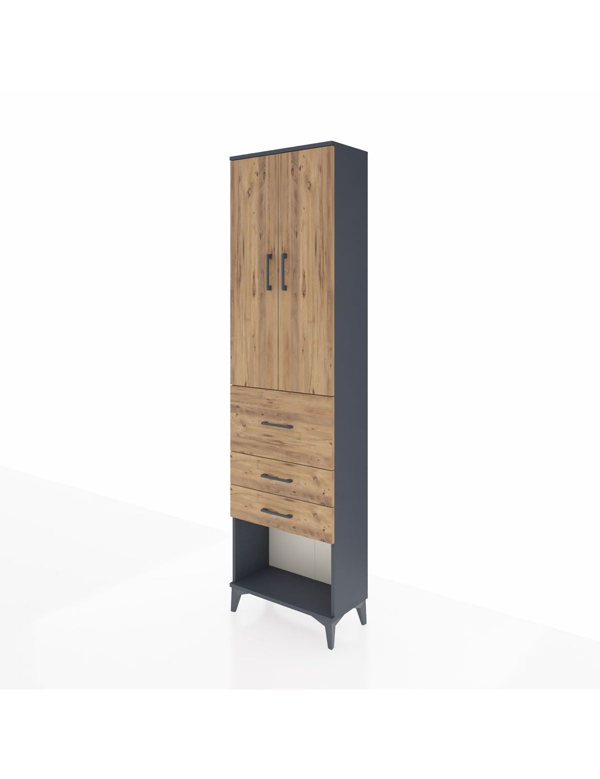 Arges Dolap 2 Raflı 3 Çekmeceli 2 Kapaklı 60x30x221 - S29M148V6A