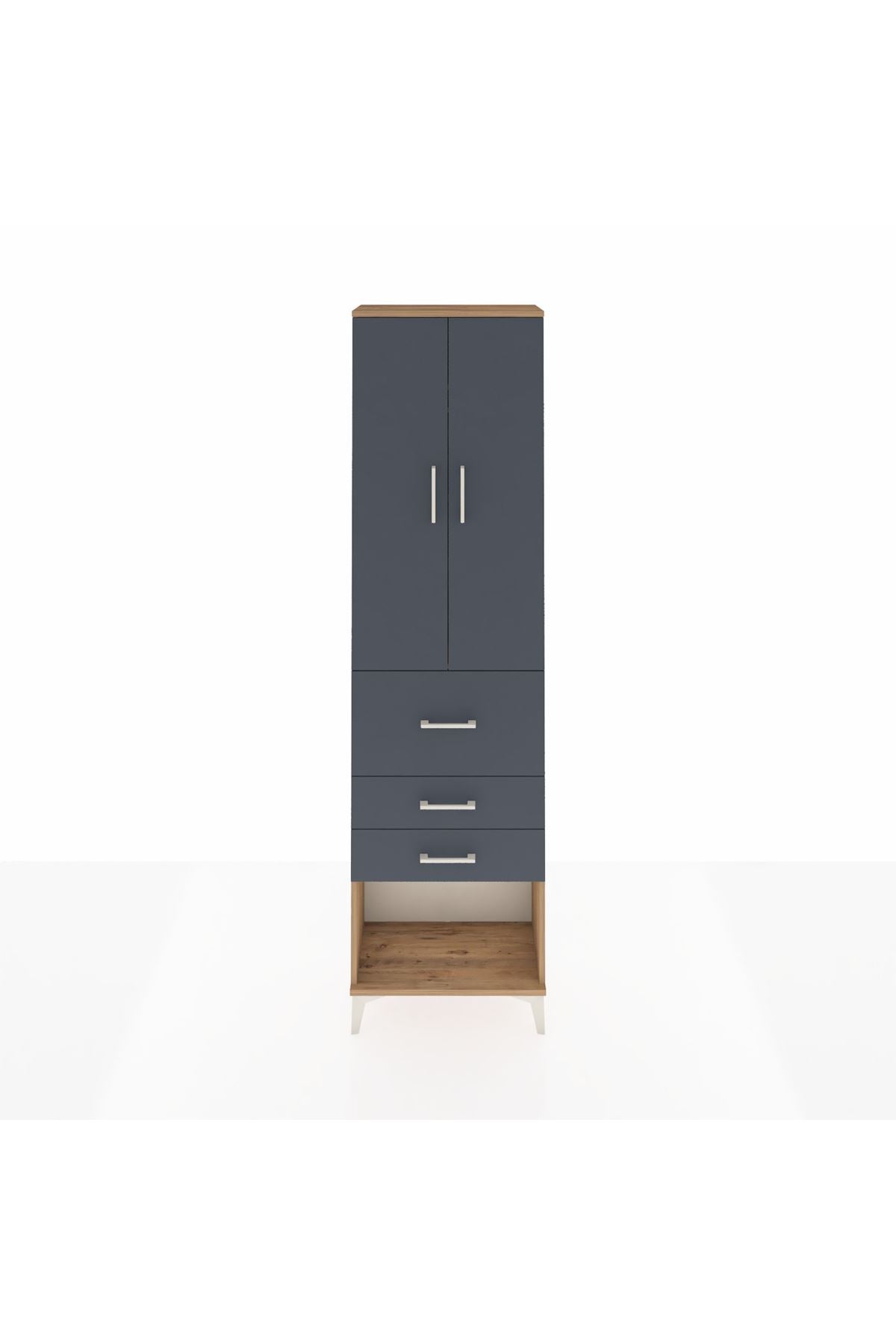 Arges Dolap 2 Raflı 3 Çekmeceli 2 Kapaklı 60x30x221 - S29M148V8A