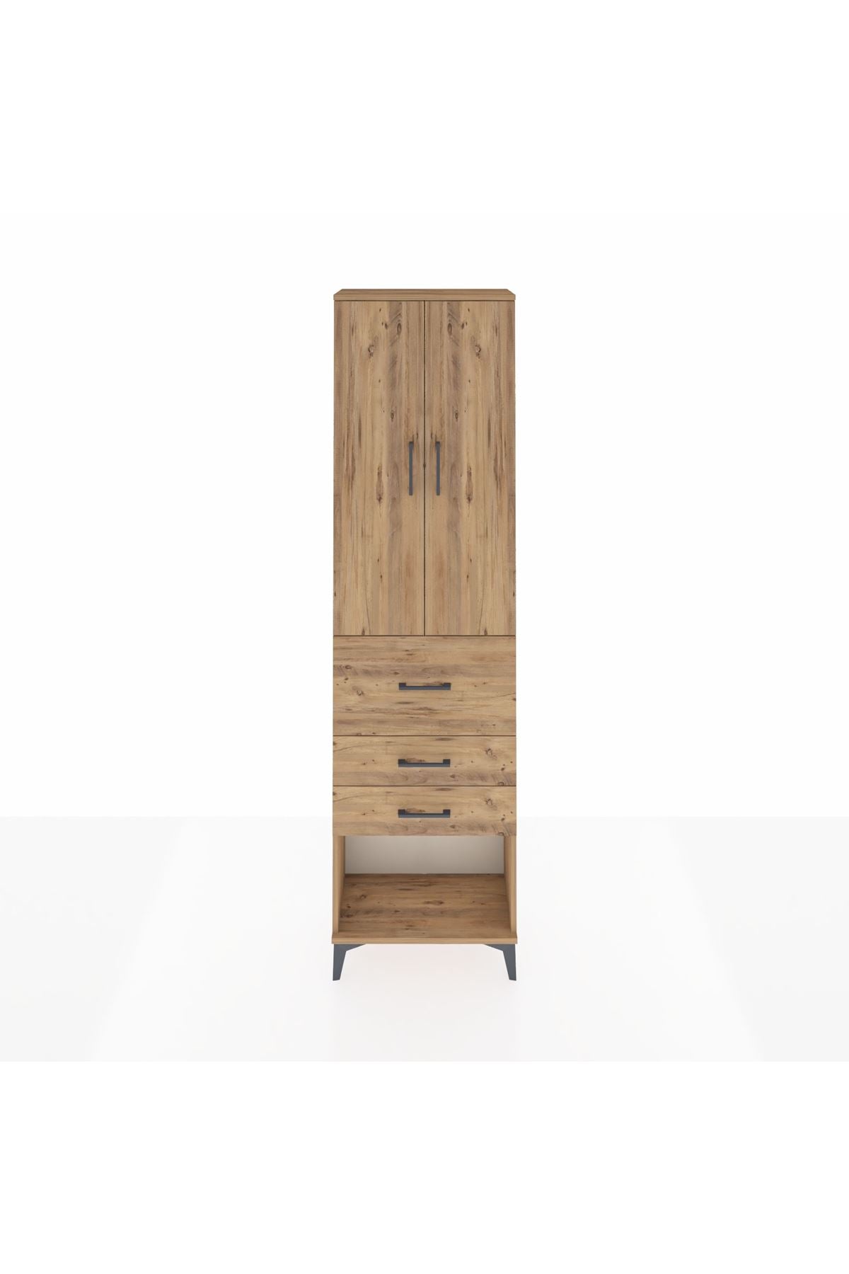 Arges Dolap 2 Raflı 3 Çekmeceli 2 Kapaklı 60x30x221 - S29M148V9A