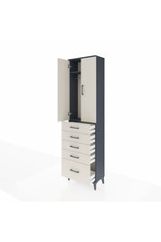 Arges Dolap 2 Raflı 5 Çekmeceli Tek Askılı 60x30x221 - S29M112V4A