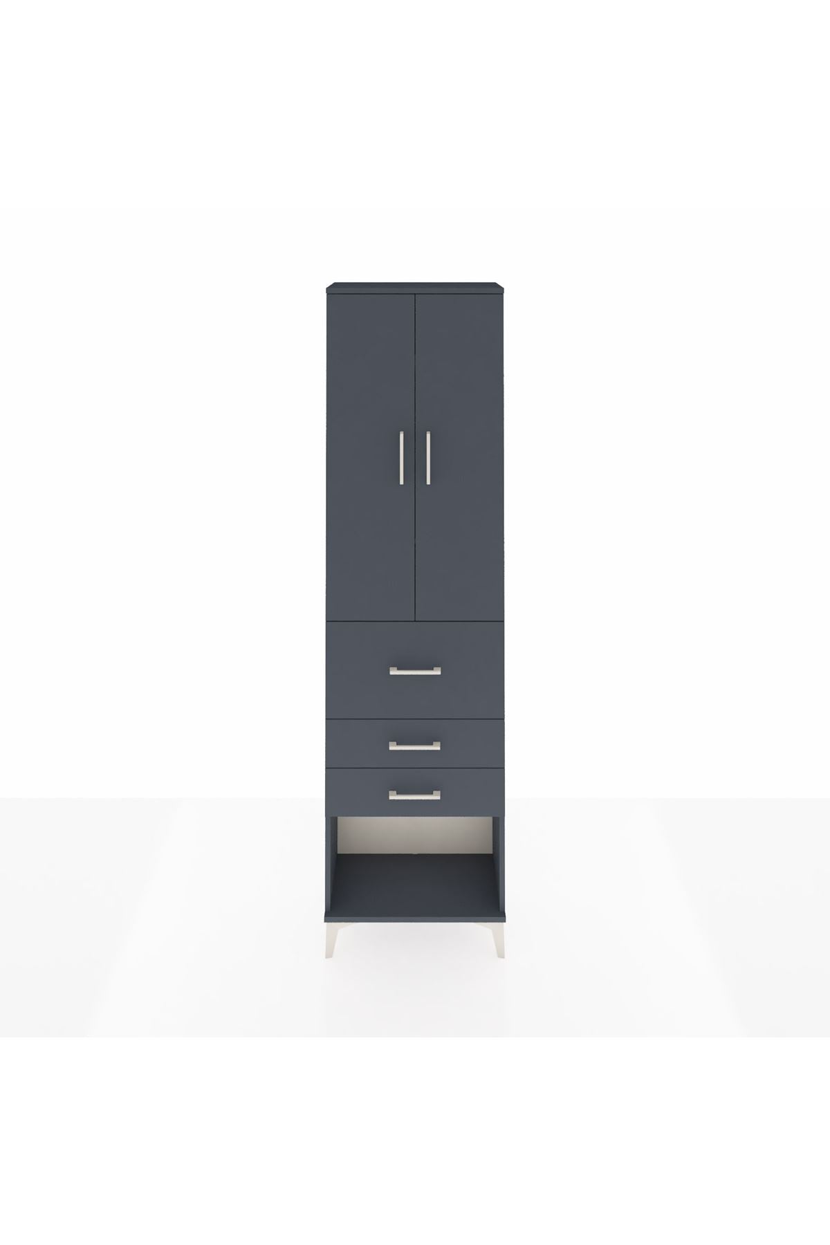 Arges Dolap 3 Raflı 3 Çekmeceli 2 Kapaklı 60x30x221 - S29M149V5A