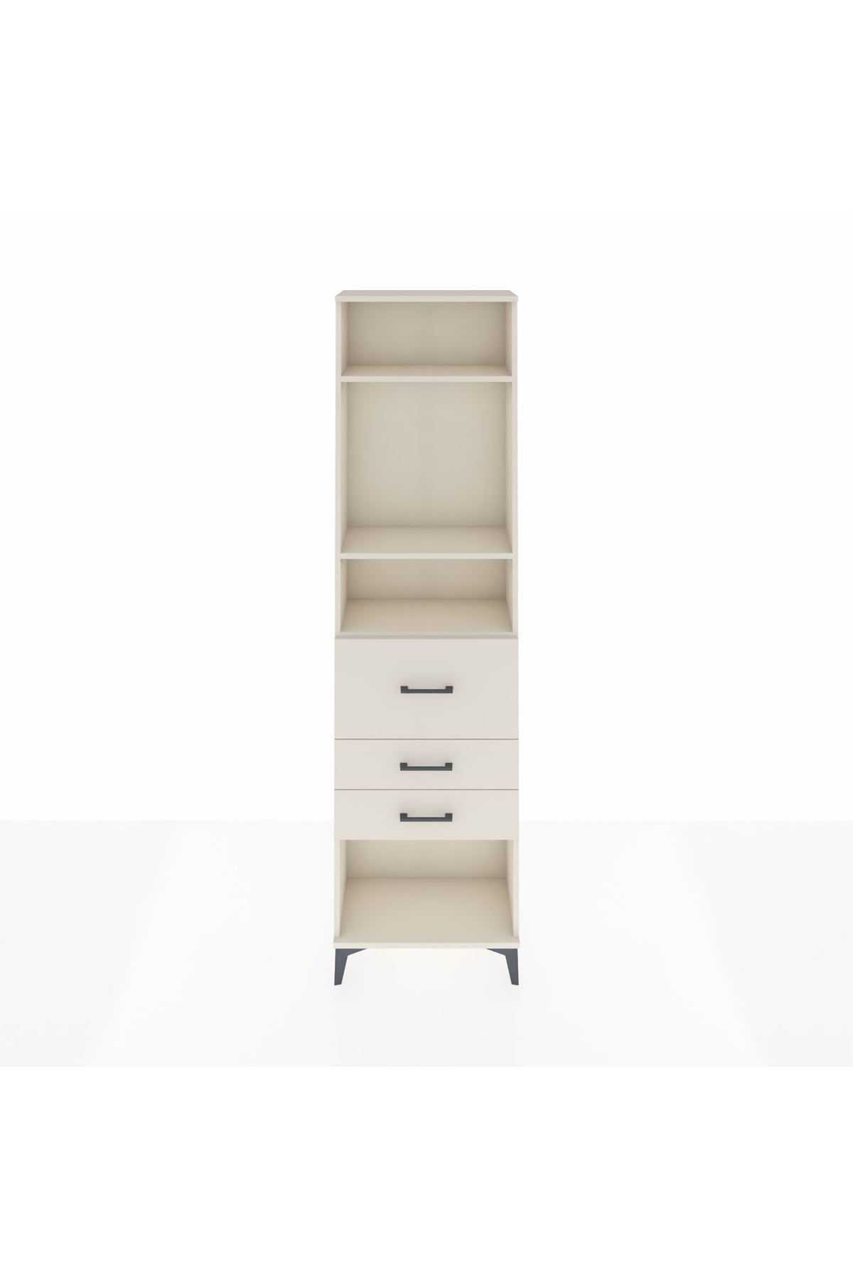 Arges Dolap 3 Raflı 3 Çekmeceli 60x30x221 - S29M150V1A