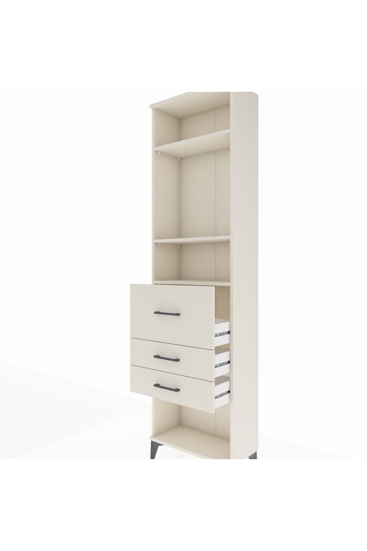 Arges Dolap 3 Raflı 3 Çekmeceli 60x30x221 - S29M150V1A