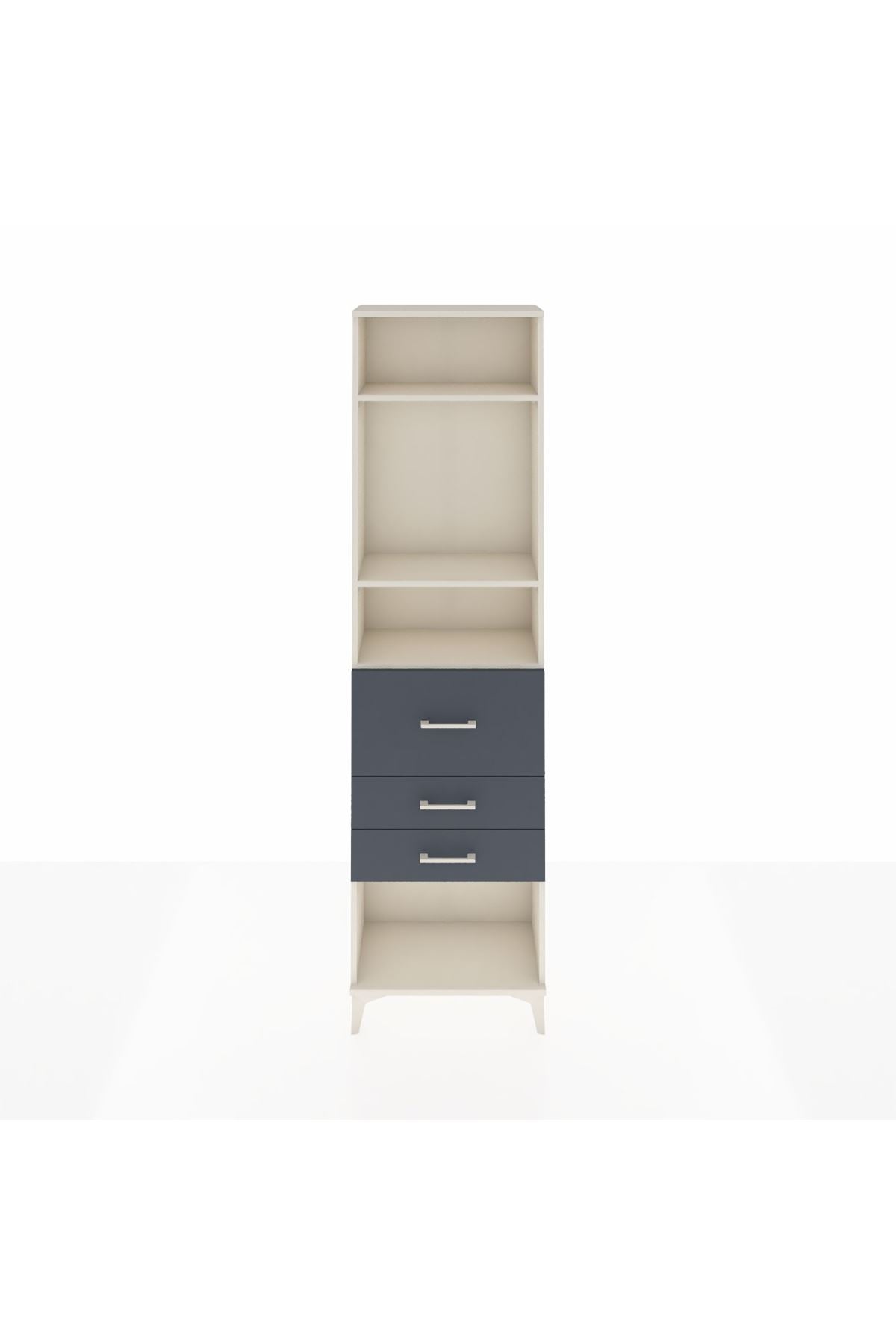 Arges Dolap 3 Raflı 3 Çekmeceli 60x30x221 - S29M150V2A