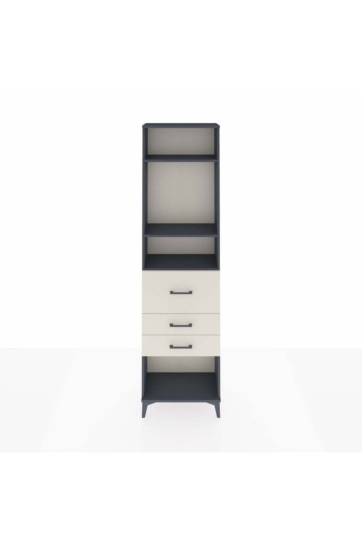 Arges Dolap 3 Raflı 3 Çekmeceli 60x30x221 - S29M150V4A