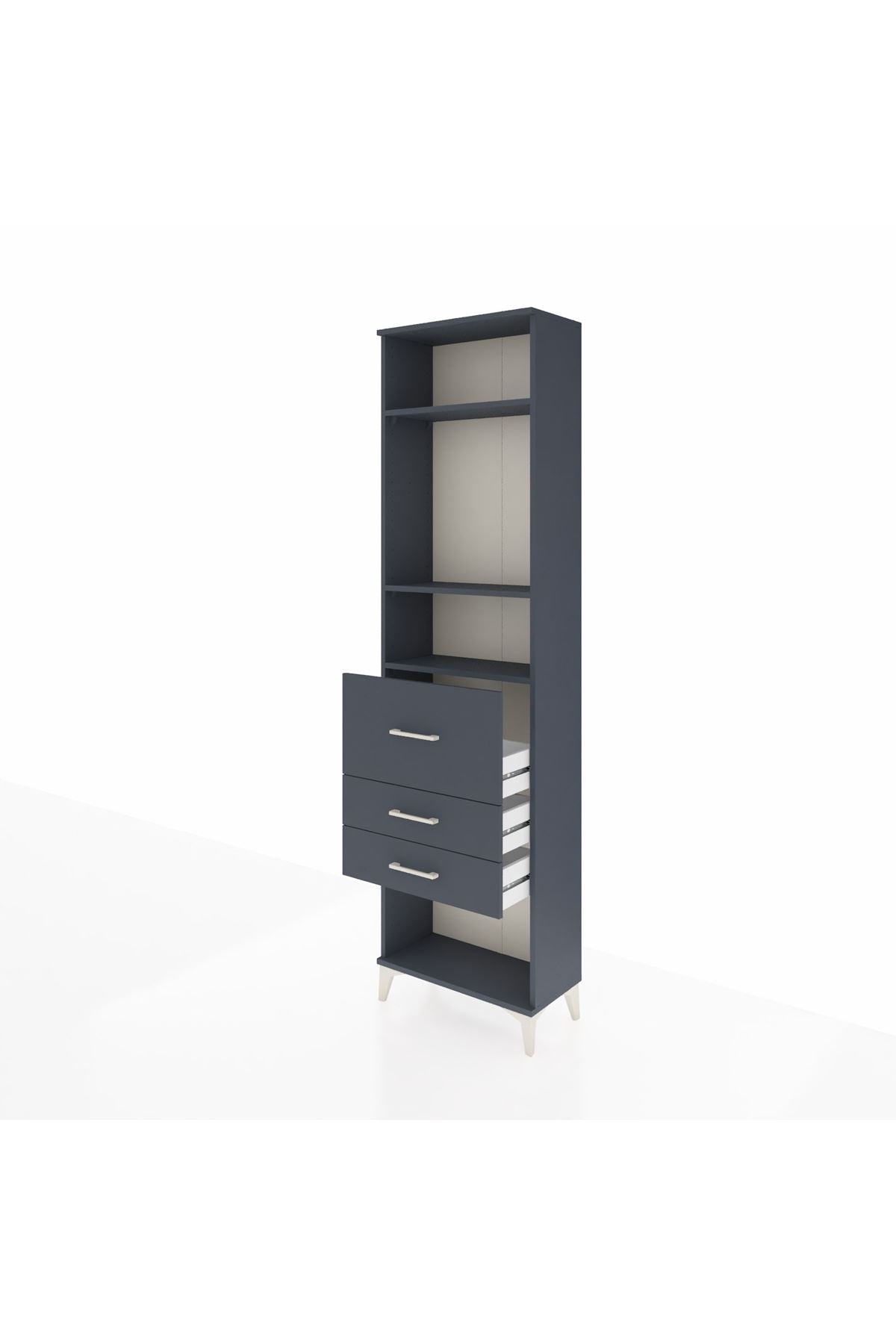 Arges Dolap 3 Raflı 3 Çekmeceli 60x30x221 - S29M150V5A