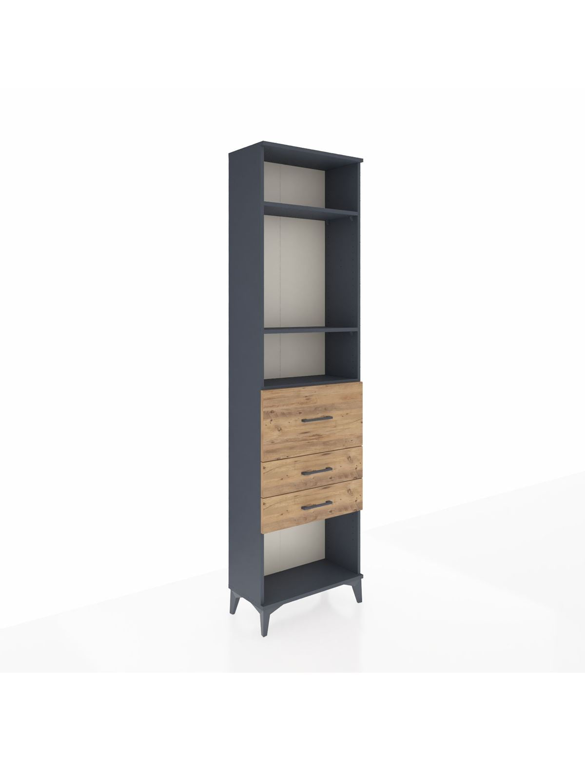 Arges Dolap 3 Raflı 3 Çekmeceli 60x30x221 - S29M150V6A