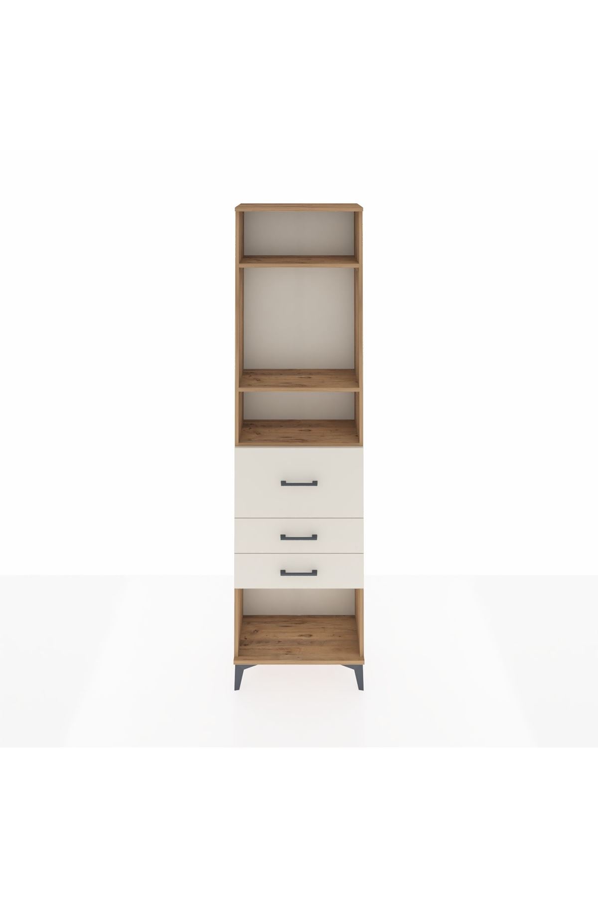 Arges Dolap 3 Raflı 3 Çekmeceli 60x30x221 - S29M150V7A