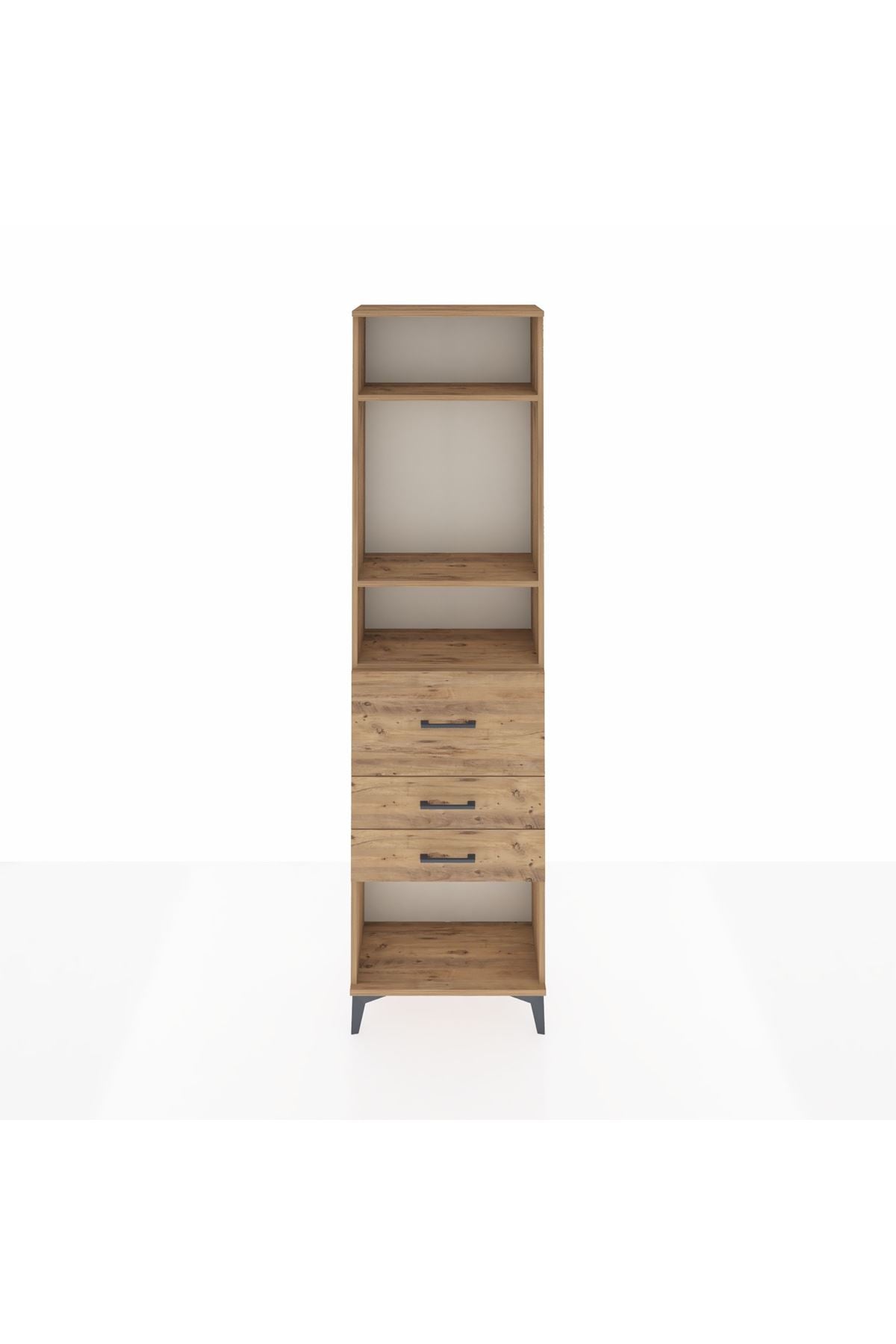 Arges Dolap 3 Raflı 3 Çekmeceli 60x30x221 - S29M150V9A