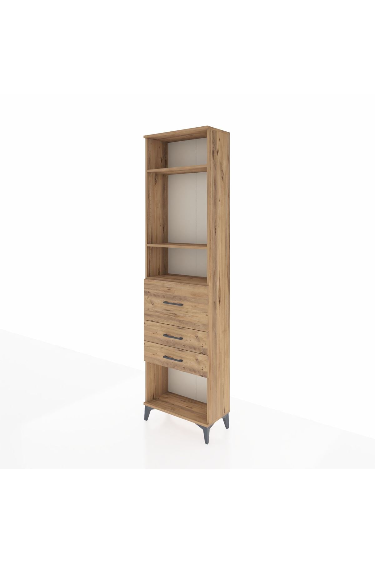 Arges Dolap 3 Raflı 3 Çekmeceli 60x30x221 - S29M150V9A