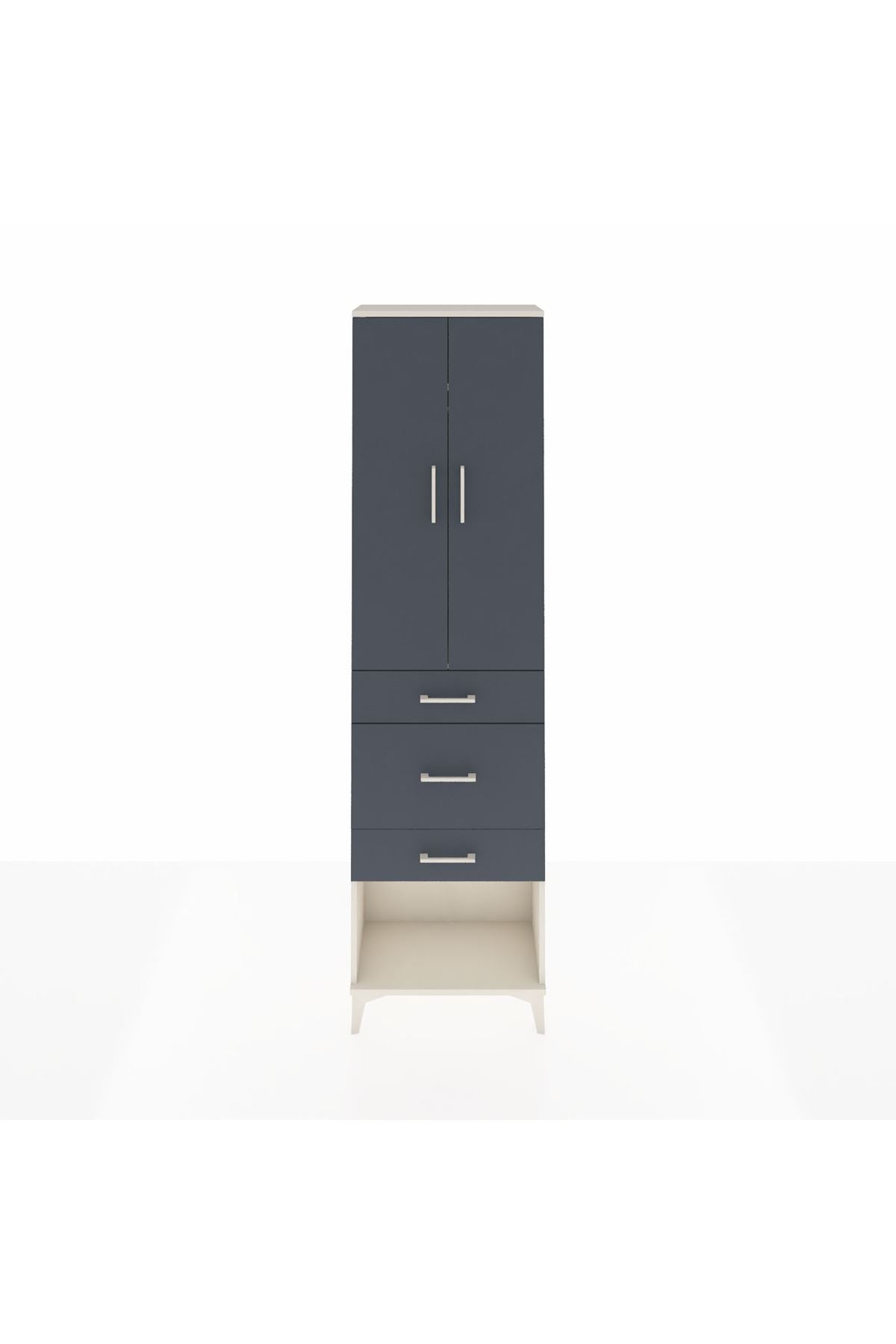 Arges Dolap 2 Raflı 3 Çekmeceli Tek Askılı 60x30x221 - S29M151V2A