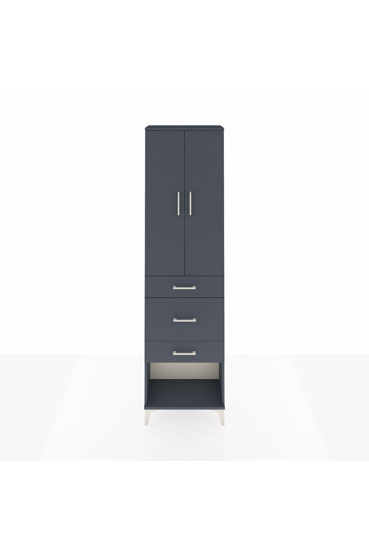 Arges Dolap 2 Raflı 3 Çekmeceli Tek Askılı 60x30x221 - S29M151V5A
