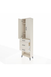 Arges Dolap 3 Raflı 3 Çekmeceli 2 Kapaklı 60x30x221 - S29M152V1A