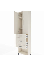 Arges Dolap 3 Raflı 3 Çekmeceli 2 Kapaklı 60x30x221 - S29M152V1A