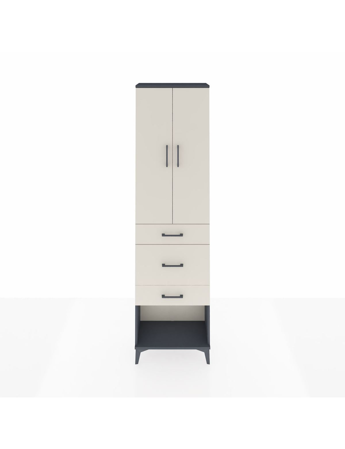 Arges Dolap 3 Raflı 3 Çekmeceli 2 Kapaklı 60x30x221 - S29M152V4A