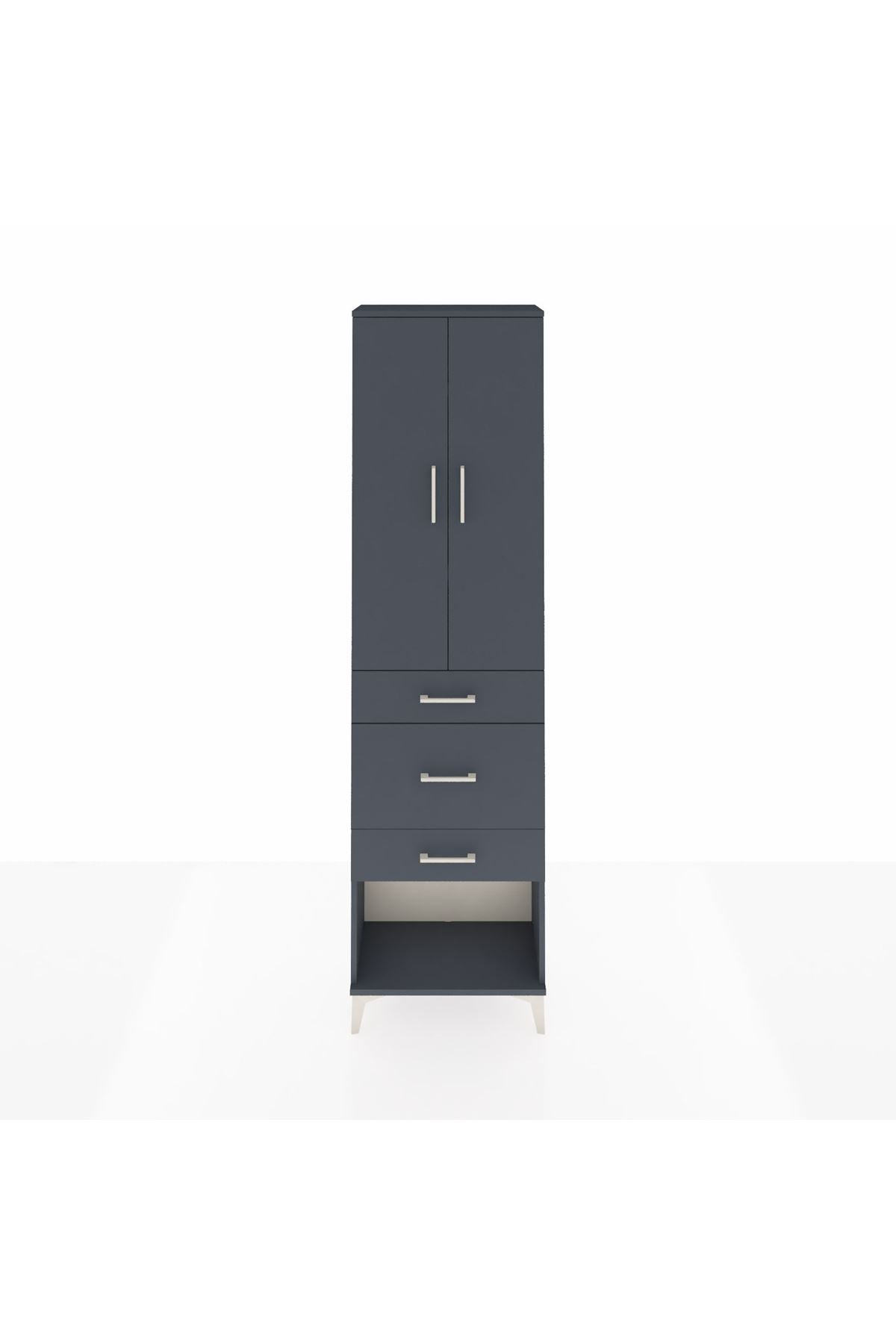 Arges Dolap 3 Raflı 3 Çekmeceli 2 Kapaklı 60x30x221 - S29M152V5A