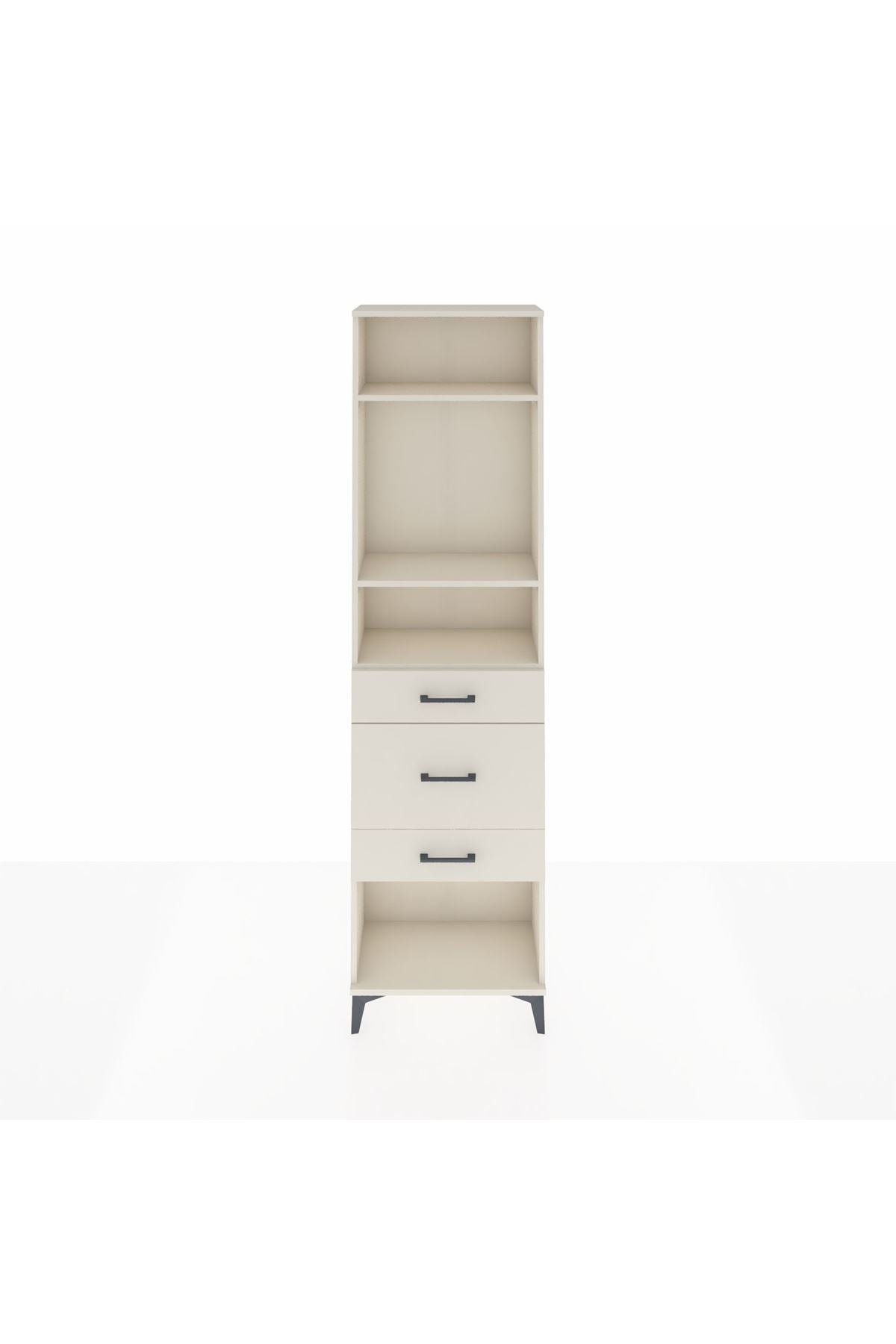 Arges Dolap 3 Raflı 3 Çekmeceli 60x30x221 - S29M153V1A