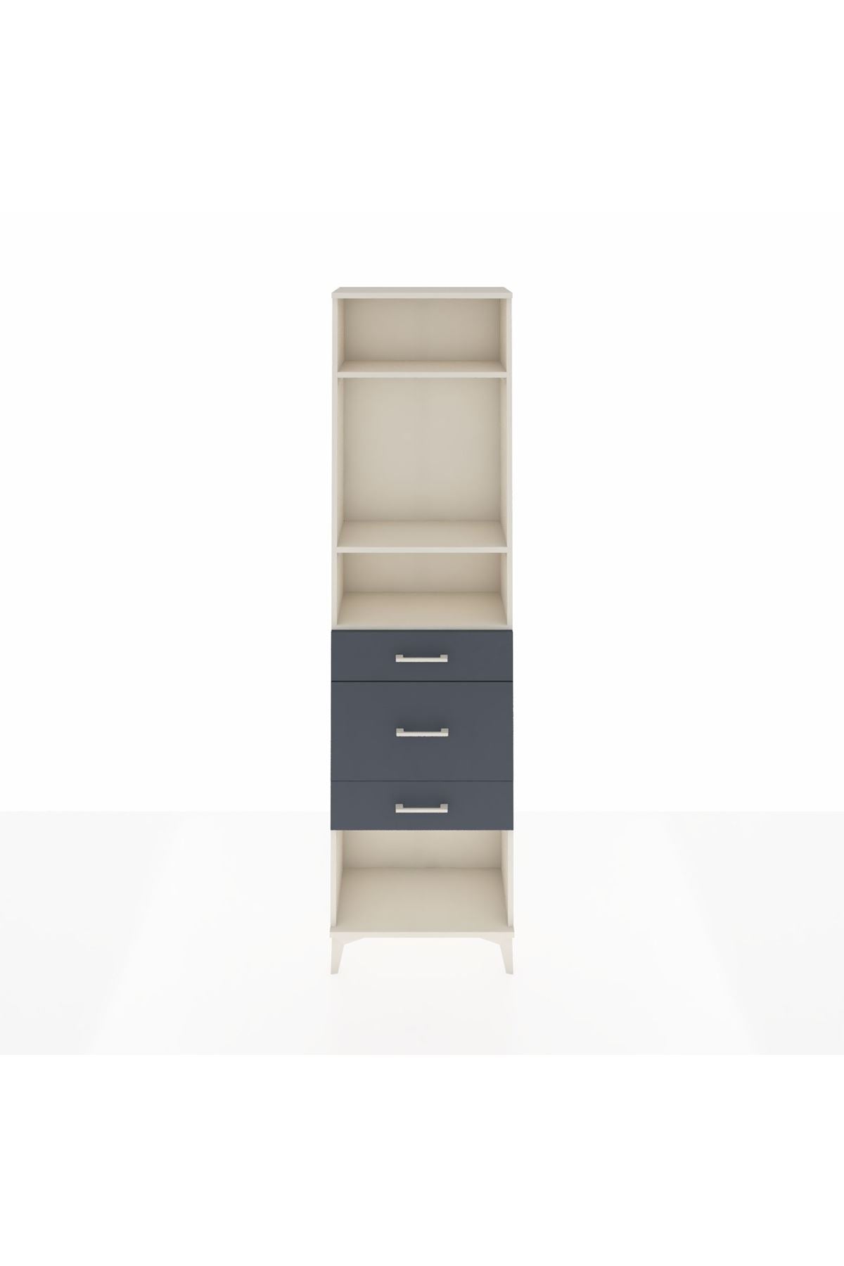 Arges Dolap 3 Raflı 3 Çekmeceli 60x30x221 - S29M153V2A