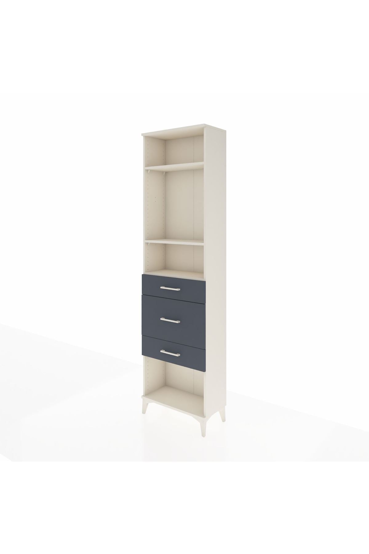 Arges Dolap 3 Raflı 3 Çekmeceli 60x30x221 - S29M153V2A