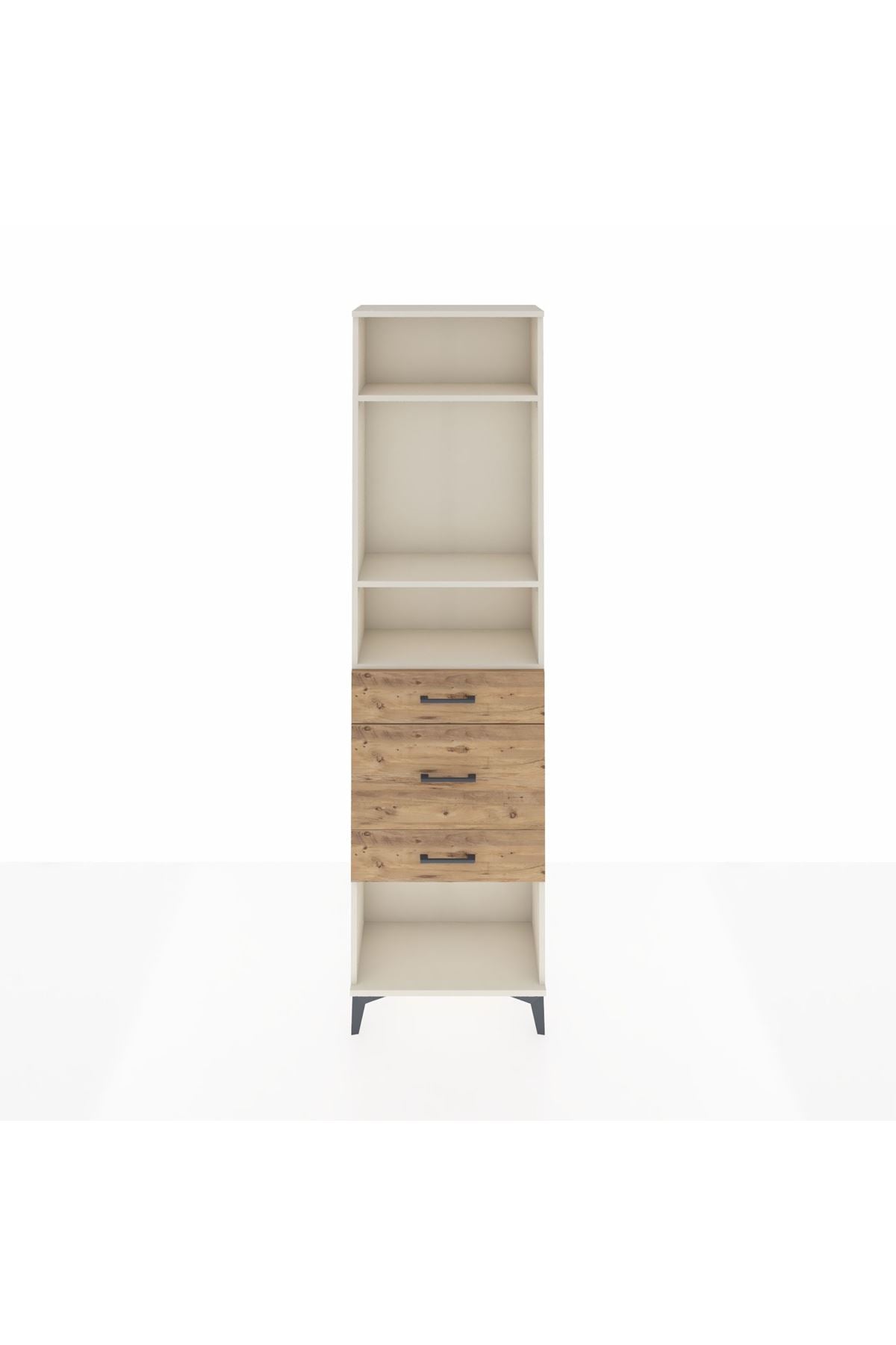 Arges Dolap 3 Raflı 3 Çekmeceli 60x30x221 - S29M153V3A
