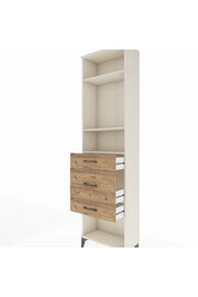Arges Dolap 3 Raflı 3 Çekmeceli 60x30x221 - S29M153V3A