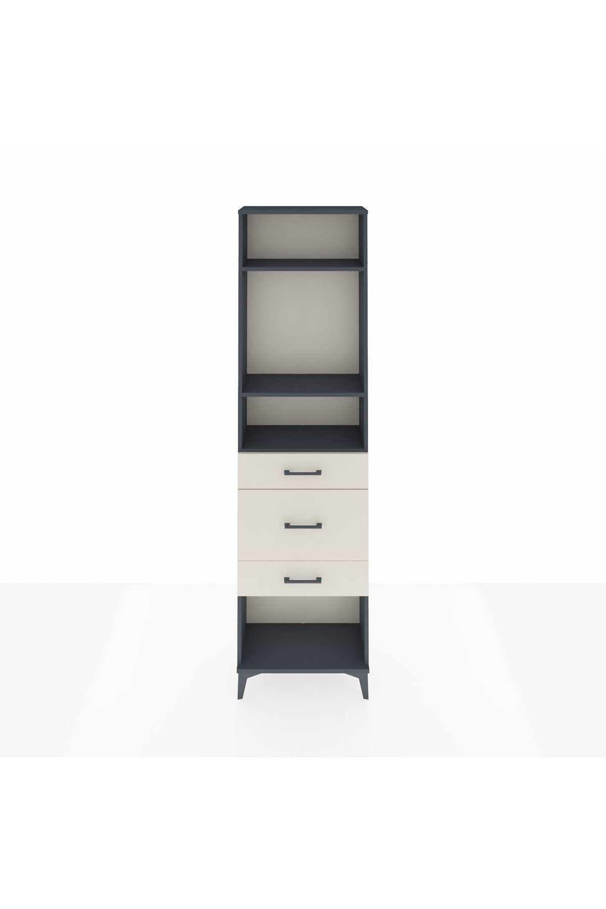 Arges Dolap 3 Raflı 3 Çekmeceli 60x30x221 - S29M153V4A