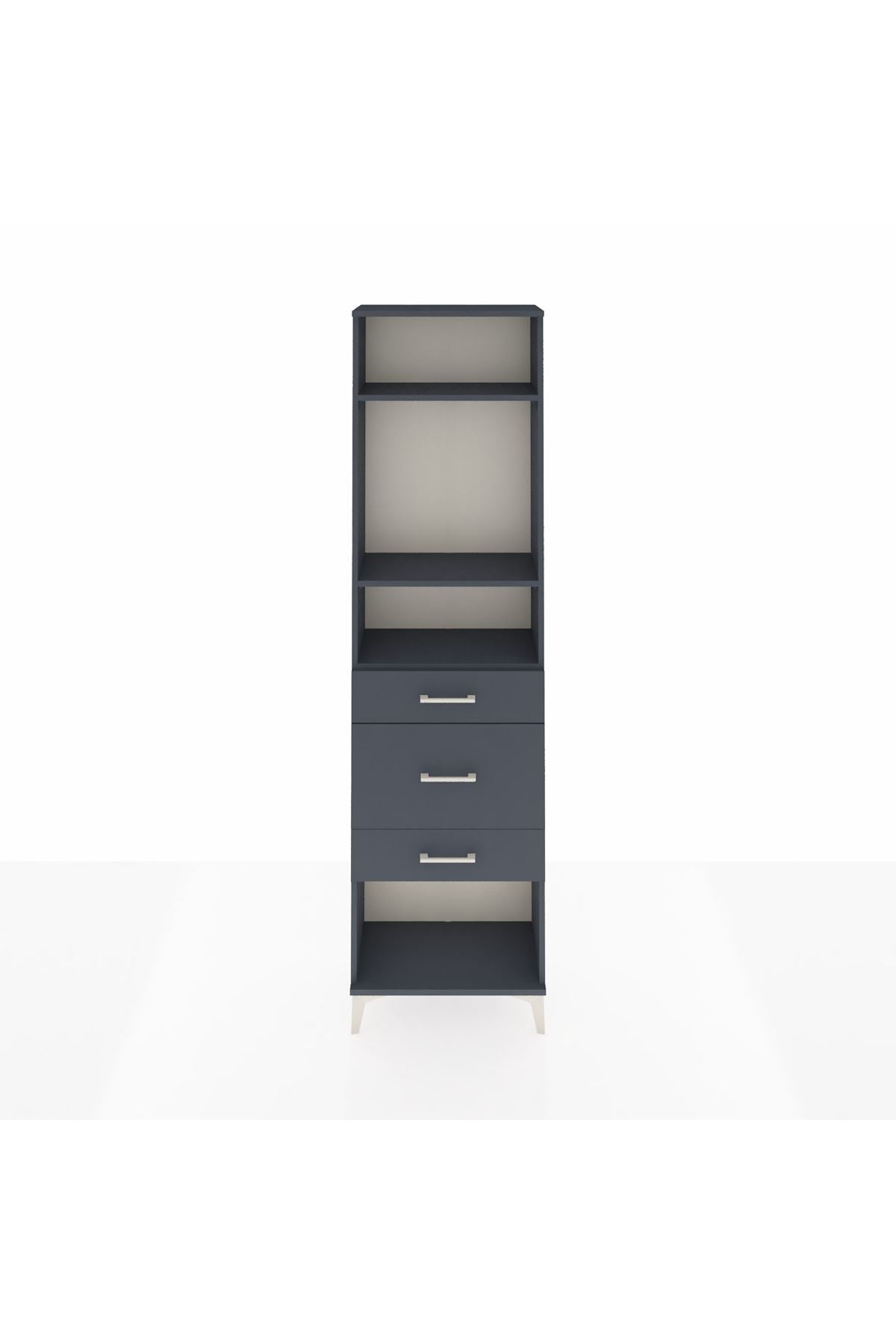 Arges Dolap 3 Raflı 3 Çekmeceli 60x30x221 - S29M153V5A