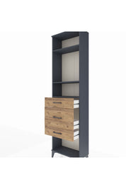 Arges Dolap 3 Raflı 3 Çekmeceli 60x30x221 - S29M153V6A