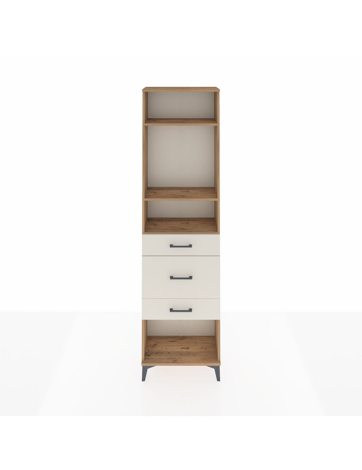 Arges Dolap 3 Raflı 3 Çekmeceli 60x30x221 - S29M153V7A