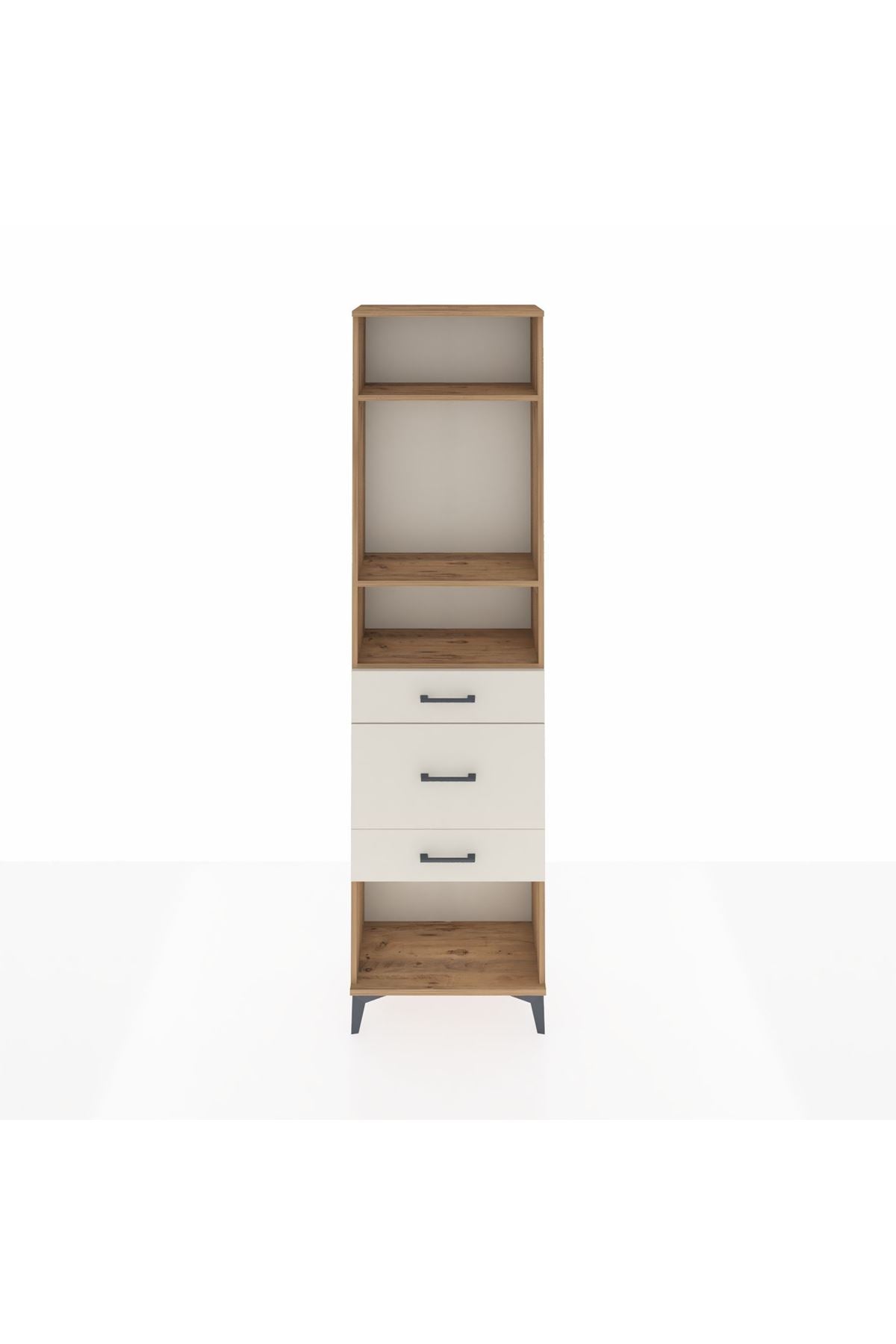 Arges Dolap 3 Raflı 3 Çekmeceli 60x30x221 - S29M153V7A