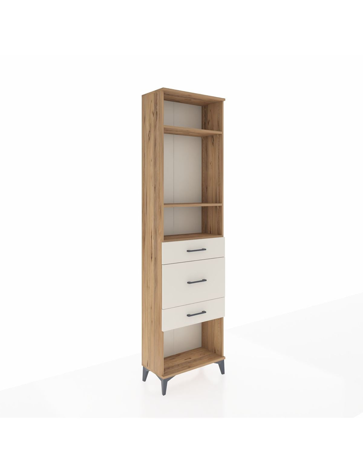Arges Dolap 3 Raflı 3 Çekmeceli 60x30x221 - S29M153V7A