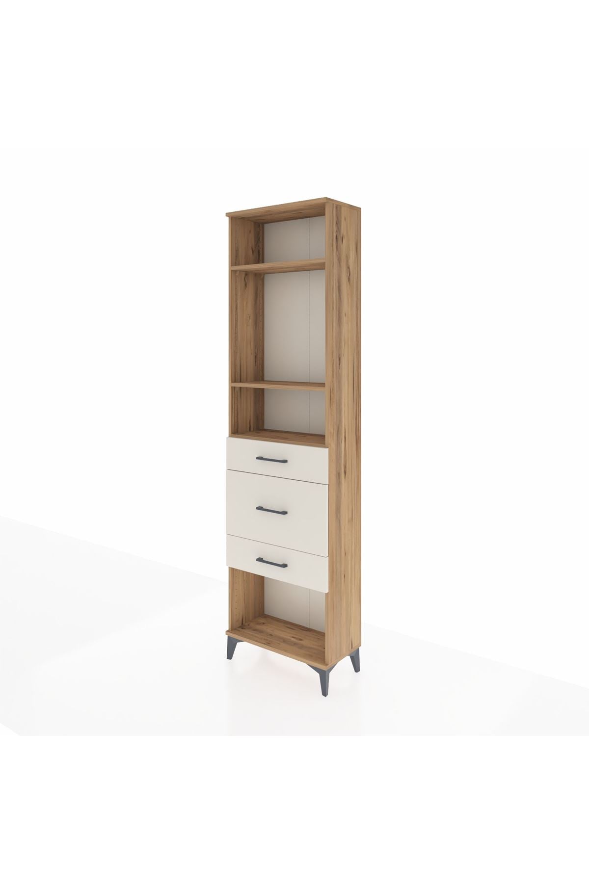 Arges Dolap 3 Raflı 3 Çekmeceli 60x30x221 - S29M153V7A