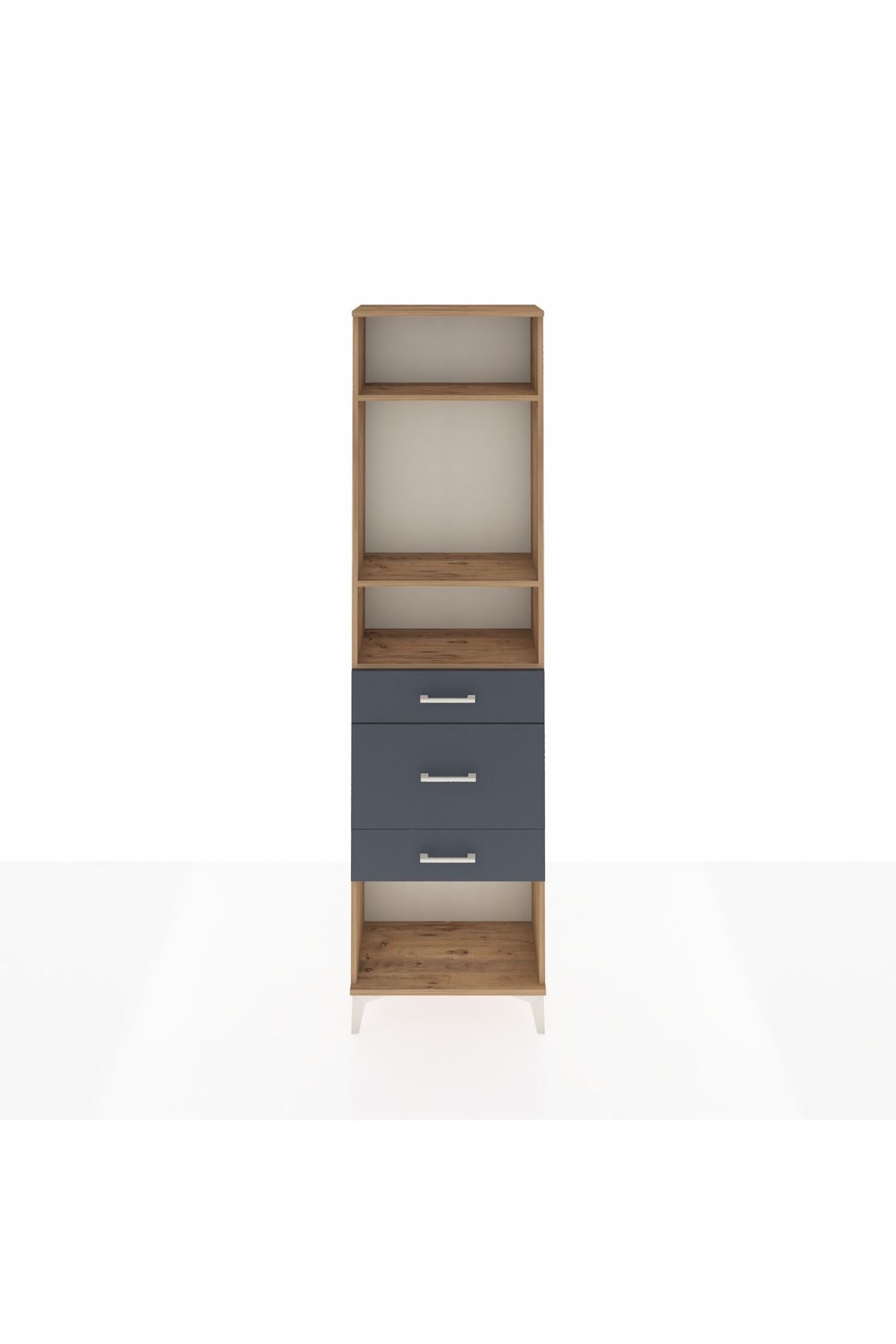 Arges Dolap 3 Raflı 3 Çekmeceli 60x30x221 - S29M153V8A