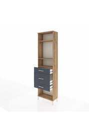 Arges Dolap 3 Raflı 3 Çekmeceli 60x30x221 - S29M153V8A