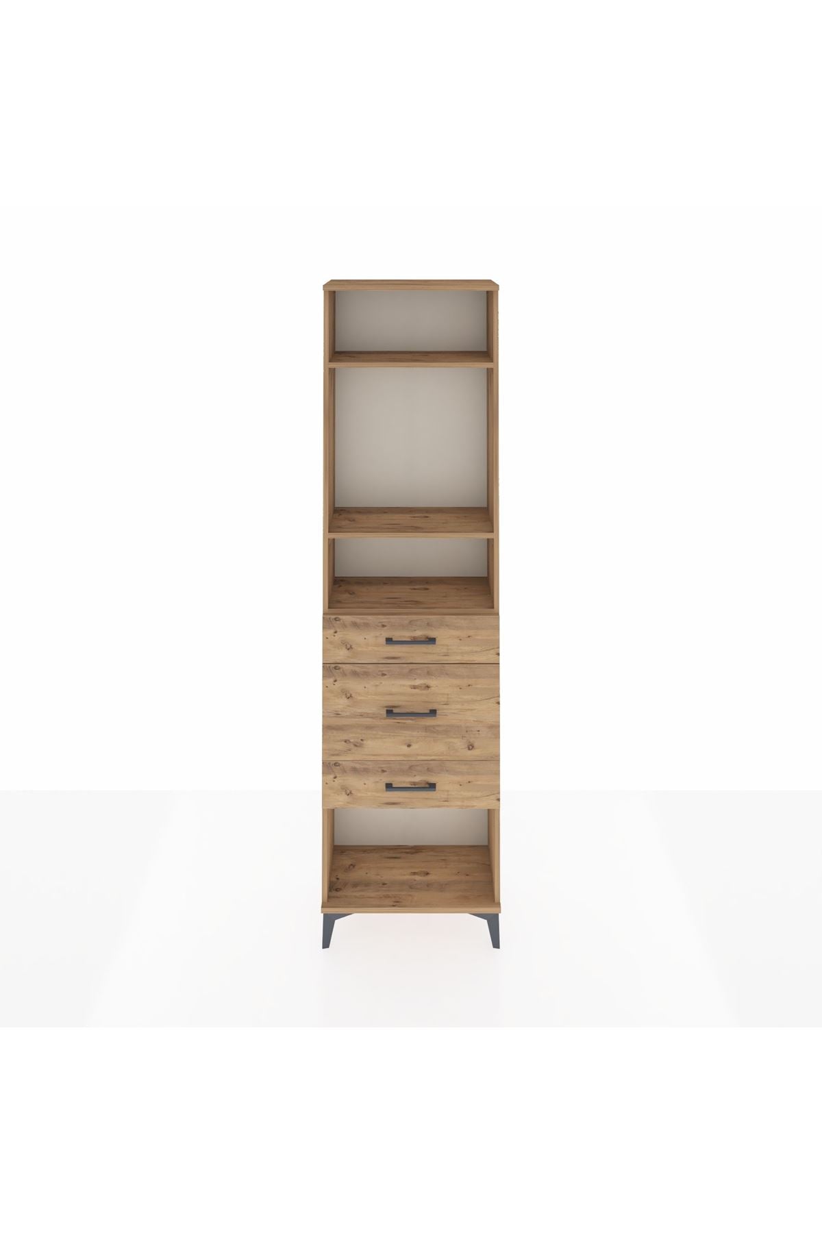 Arges Dolap 3 Raflı 3 Çekmeceli 60x30x221 - S29M153V9A