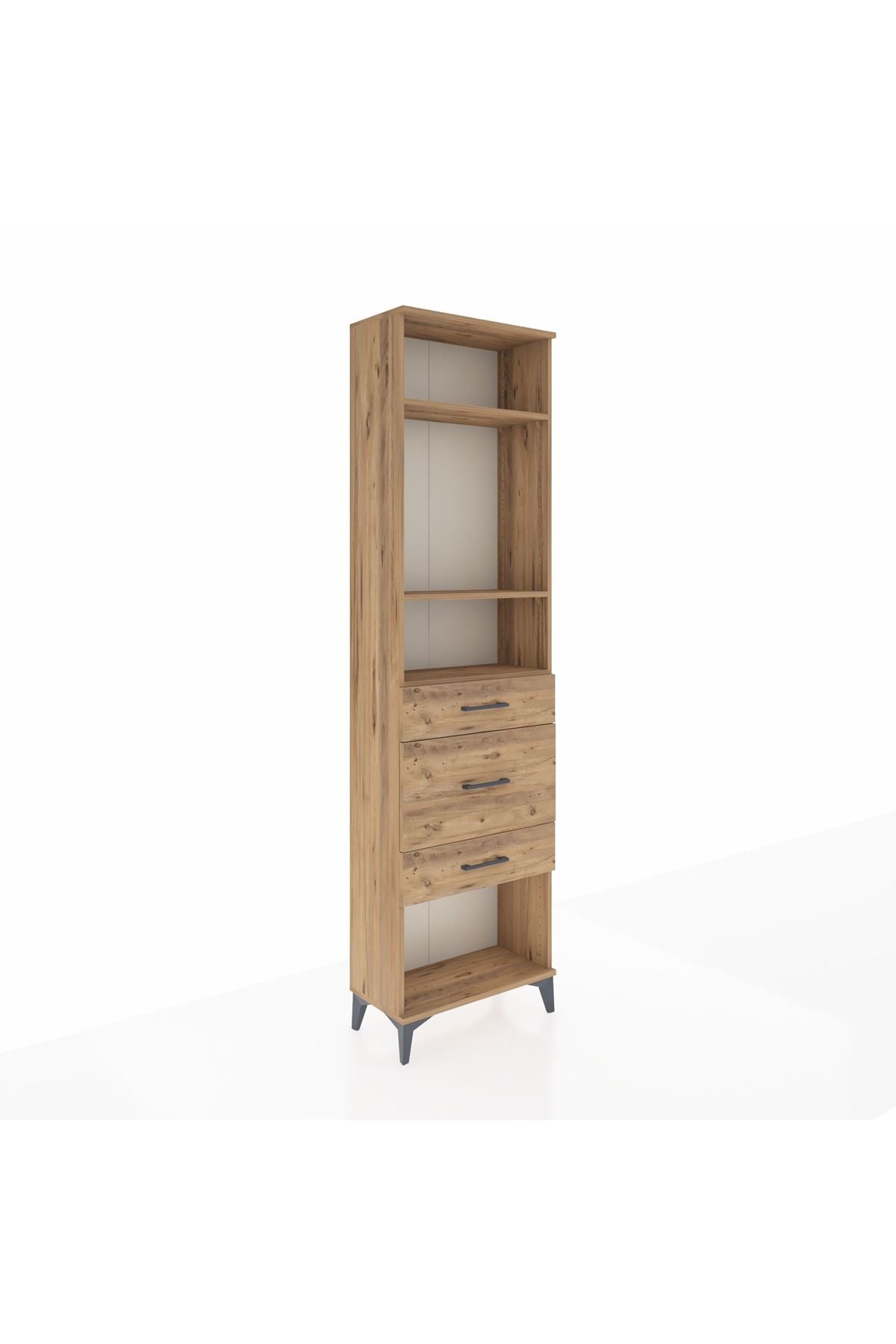 Arges Dolap 3 Raflı 3 Çekmeceli 60x30x221 - S29M153V9A