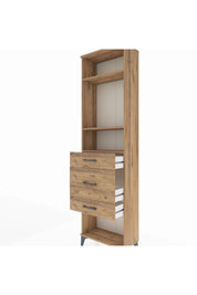 Arges Dolap 3 Raflı 3 Çekmeceli 60x30x221 - S29M153V9A