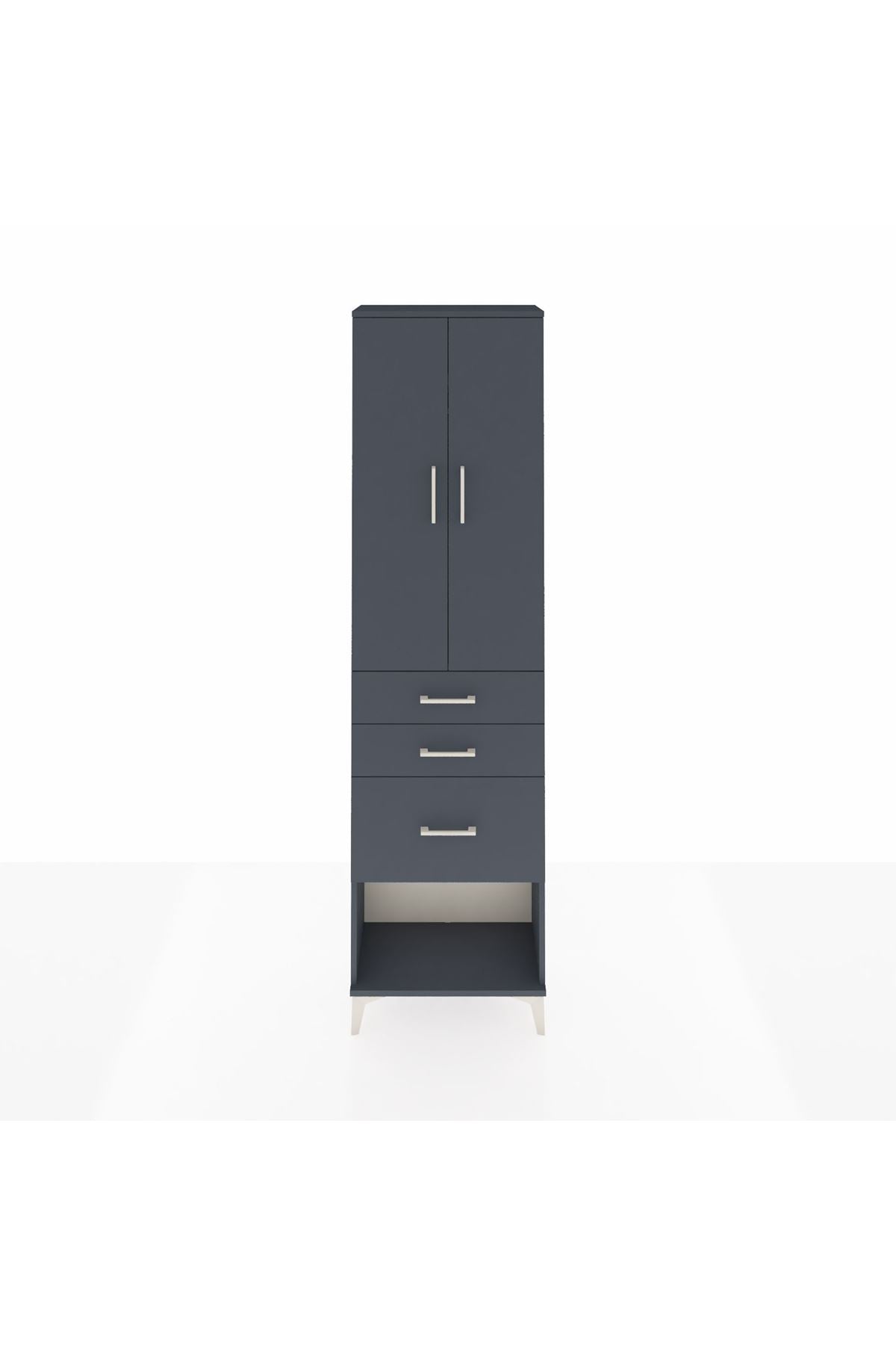 Arges Dolap 2 Raflı 3 Çekmeceli Tek Askılı 60x30x221 - S29M157V5A
