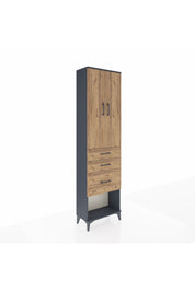 Arges Dolap 2 Raflı 3 Çekmeceli Tek Askılı 60x30x221 - S29M157V6A