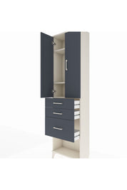 Arges Dolap 3 Raflı 3 Çekmeceli 2 Kapaklı 60x30x221 - S29M158V2A