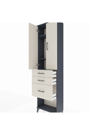 Arges Dolap 3 Raflı 3 Çekmeceli 2 Kapaklı 60x30x221 - S29M158V4A