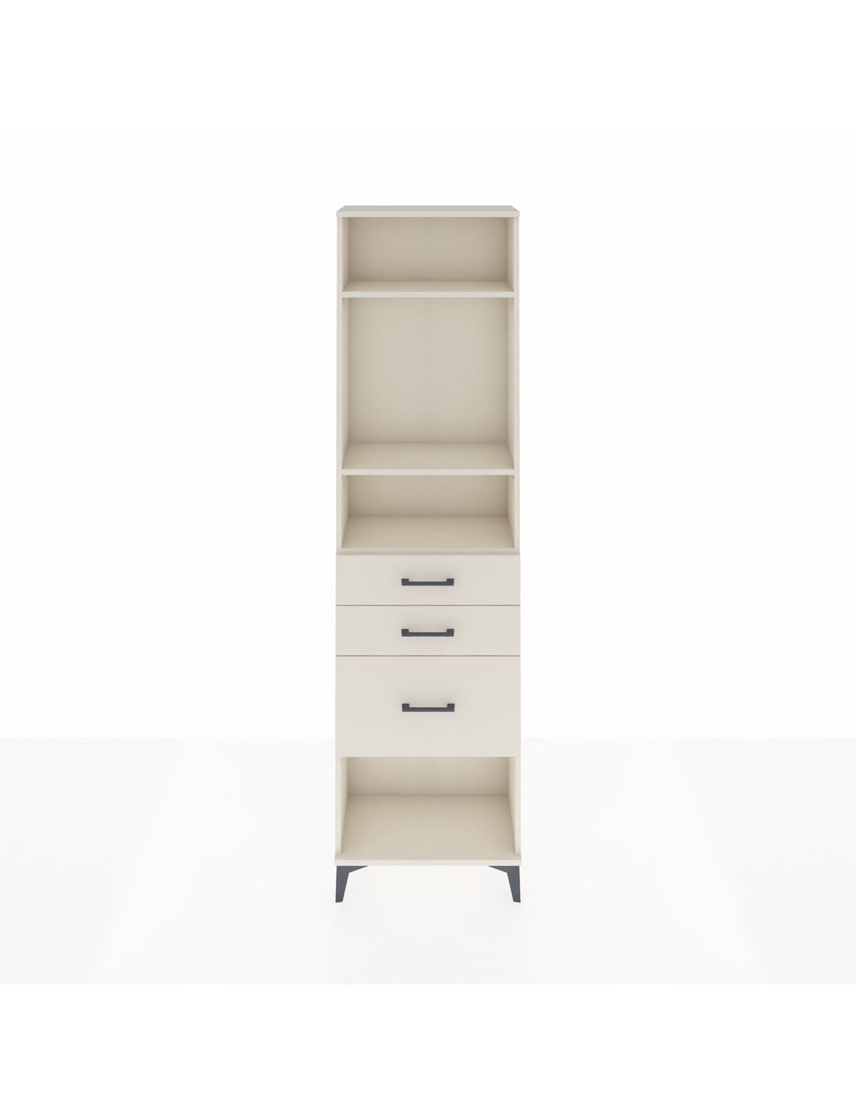 Arges Dolap 3 Raflı 3 Çekmeceli 60x30x221 - S29M159V1A