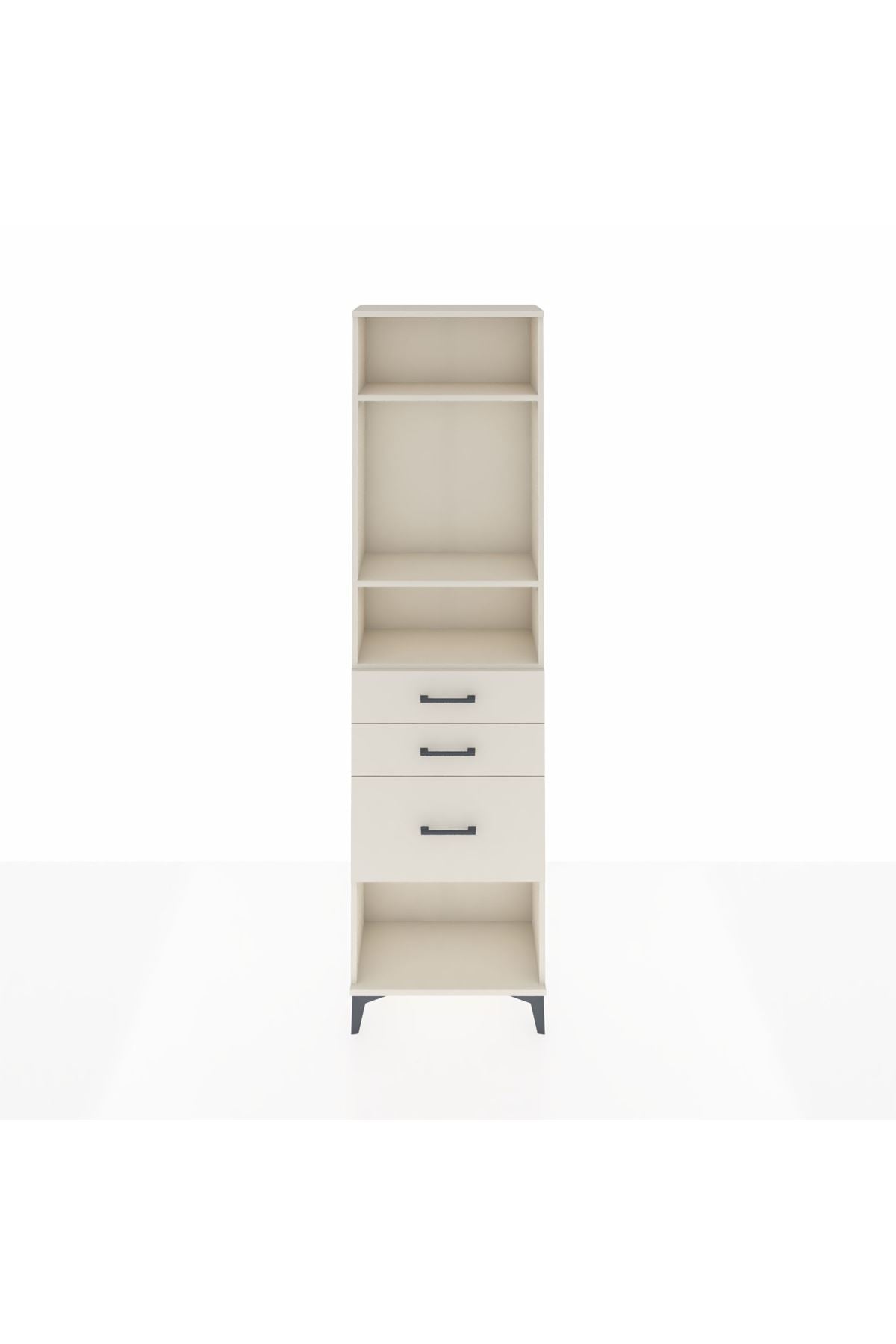 Arges Dolap 3 Raflı 3 Çekmeceli 60x30x221 - S29M159V1A