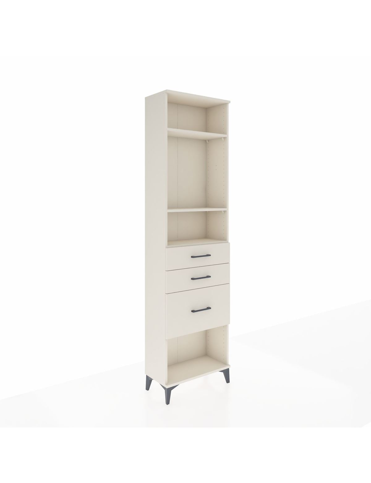 Arges Dolap 3 Raflı 3 Çekmeceli 60x30x221 - S29M159V1A