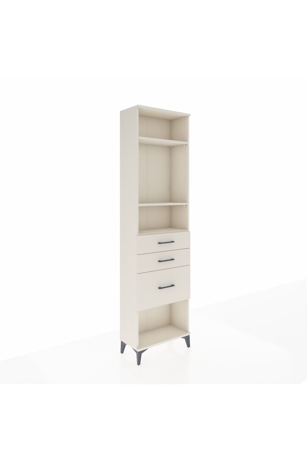 Arges Dolap 3 Raflı 3 Çekmeceli 60x30x221 - S29M159V1A