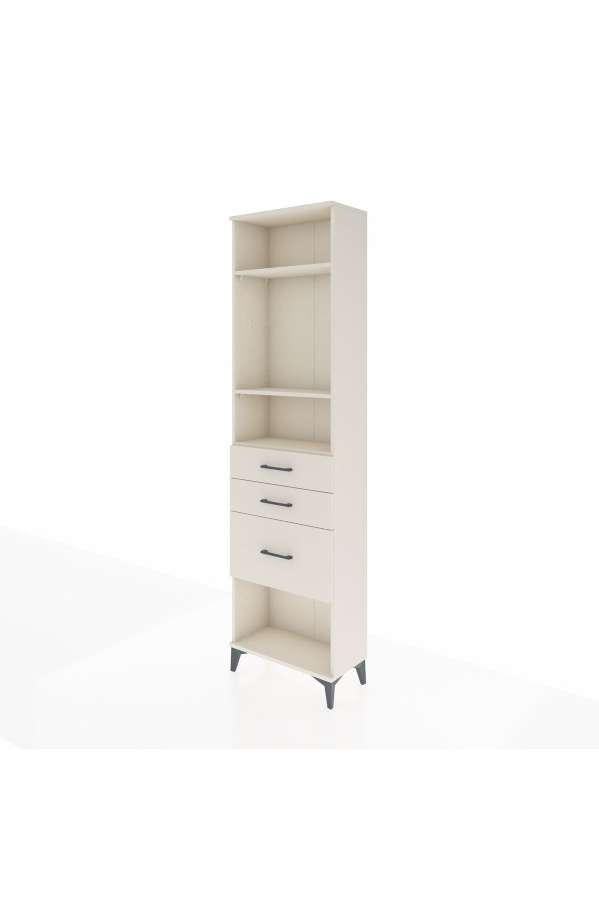 Arges Dolap 3 Raflı 3 Çekmeceli 60x30x221 - S29M159V1A