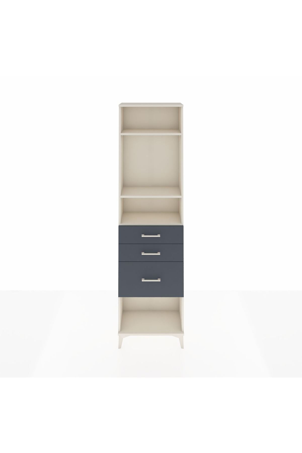 Arges Dolap 3 Raflı 3 Çekmeceli 60x30x221 - S29M159V2A